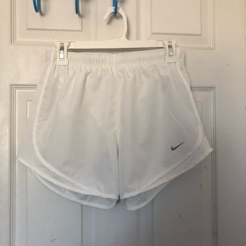 White Nike Dri-Fit Shorts